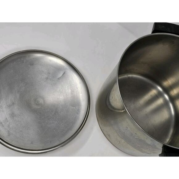 Revere Ware 8 Qt Pot W/lid Stainless Steel Copper Bottom Clinton IL Bake Lite - Picture 8 of 14